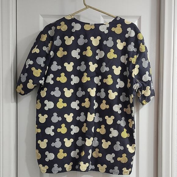 Disney Black and Yellow Mickey Mouse Scrub Top - Picture 6 of 8